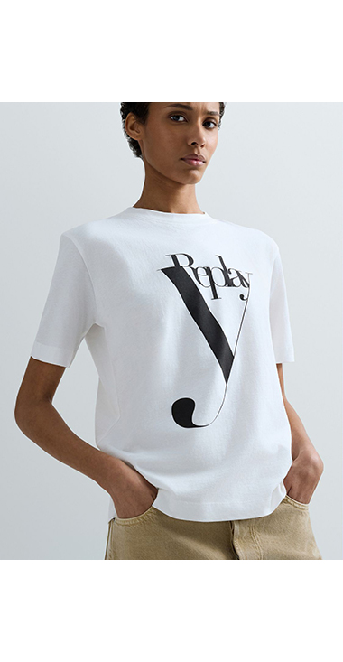 コットンジャージーY Tシャツ｜REPLAY リプレイ公式通販サイト